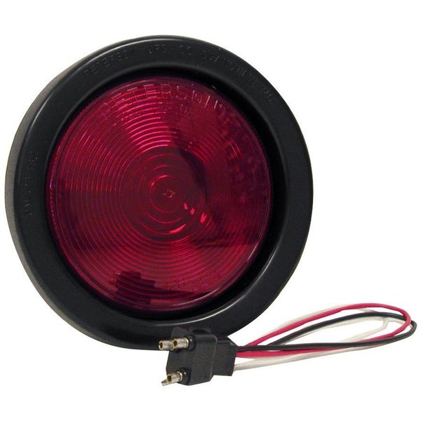 Peterson Manufacturing Stop Turn Tail Light Sealed Incandescent Round Shape Red 414 Diameter 426KR